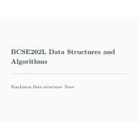 Trees, Tree terminologies Data Structures and Algorithms-BCSE202L