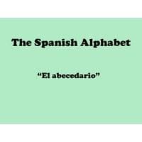 Spanish Alphabet Spanish 1 - BESP101LL