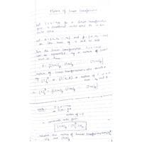 Matrix of Linear Transformation Complex Variables and Linear Algebra-BMAT201L