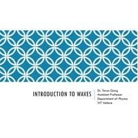 Introduction to waves Engineering Physics-BPHY101L