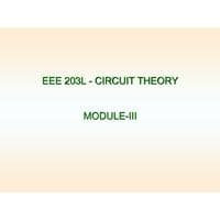 3-MODULE-3 Three Phase Systems - Review of Balanced systems Circuit Theory BEEE203L