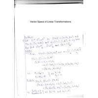 Vector space of Linear Transformations Complex Variables and Linear Algebra-BMAT201L