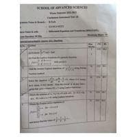 Differential Equations and Transform