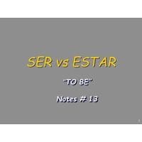 SER vs ESTAR Spanish 1 - BESP101L