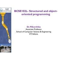 Polymorphism - Dynamic Structured and Object-Oriented Programming-BCSE102L