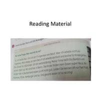 Reading Material German I-BGER101L