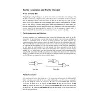 parity generator and checker Digital System Design-BECE102L