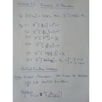 Inverse Z-transform Differential Equations and Transform-BMAT102L