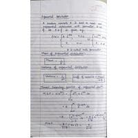 Probability and Statistics Exponential Distribution-BMAT202L
