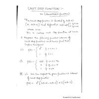 Periodic function and Unit step function Differential Equations and Transform-BMAT102L