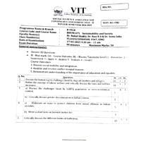 Sustainability and Society