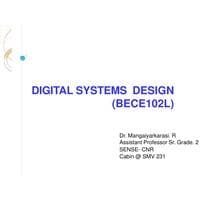 Boolean algebra Digital System Design-BECE102L