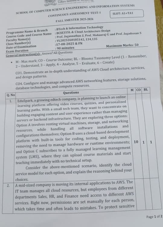 Cloud Architecture Design